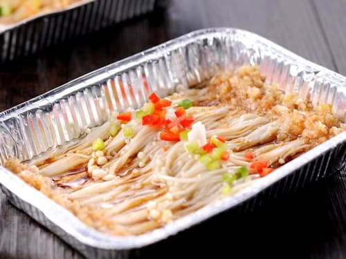 兰西锡纸烤金针菇